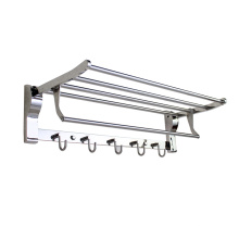 High Quality Stainless Steel Bathroom Towel Rack with Hooks YMT-A845